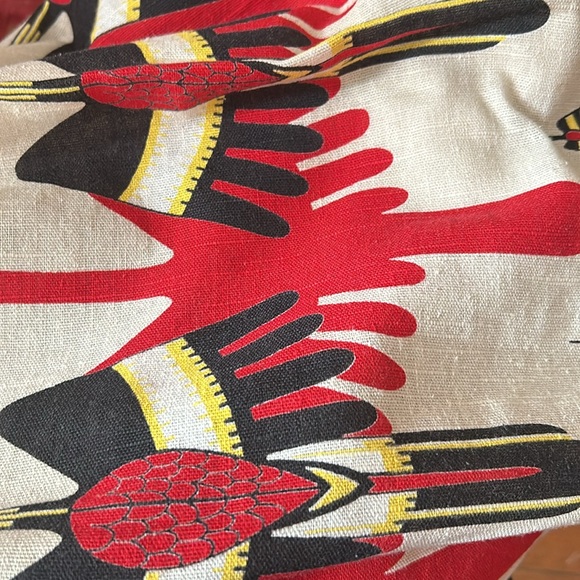 60s 70s Vintage OOAK Handmade Flying Geese Skirt XS - Picture 5 of 11